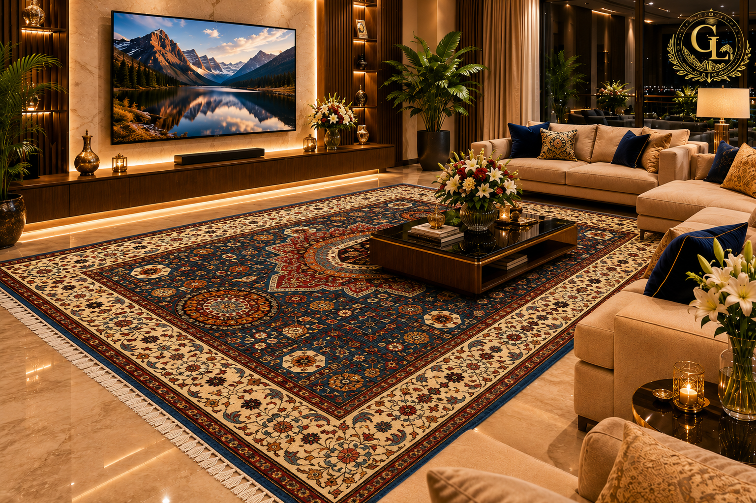Authentic Afghan Handmade Silk Carpet – Kazak Medallion Design