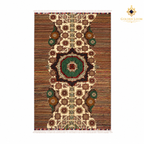 The Mazar-e-Sharif Mamluk Legacy Pair, a hand-knotted Afghan wool carpet shown in full.