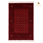The Faryab Mawr Legacy, a hand-knotted Afghan wool carpet shown in full.