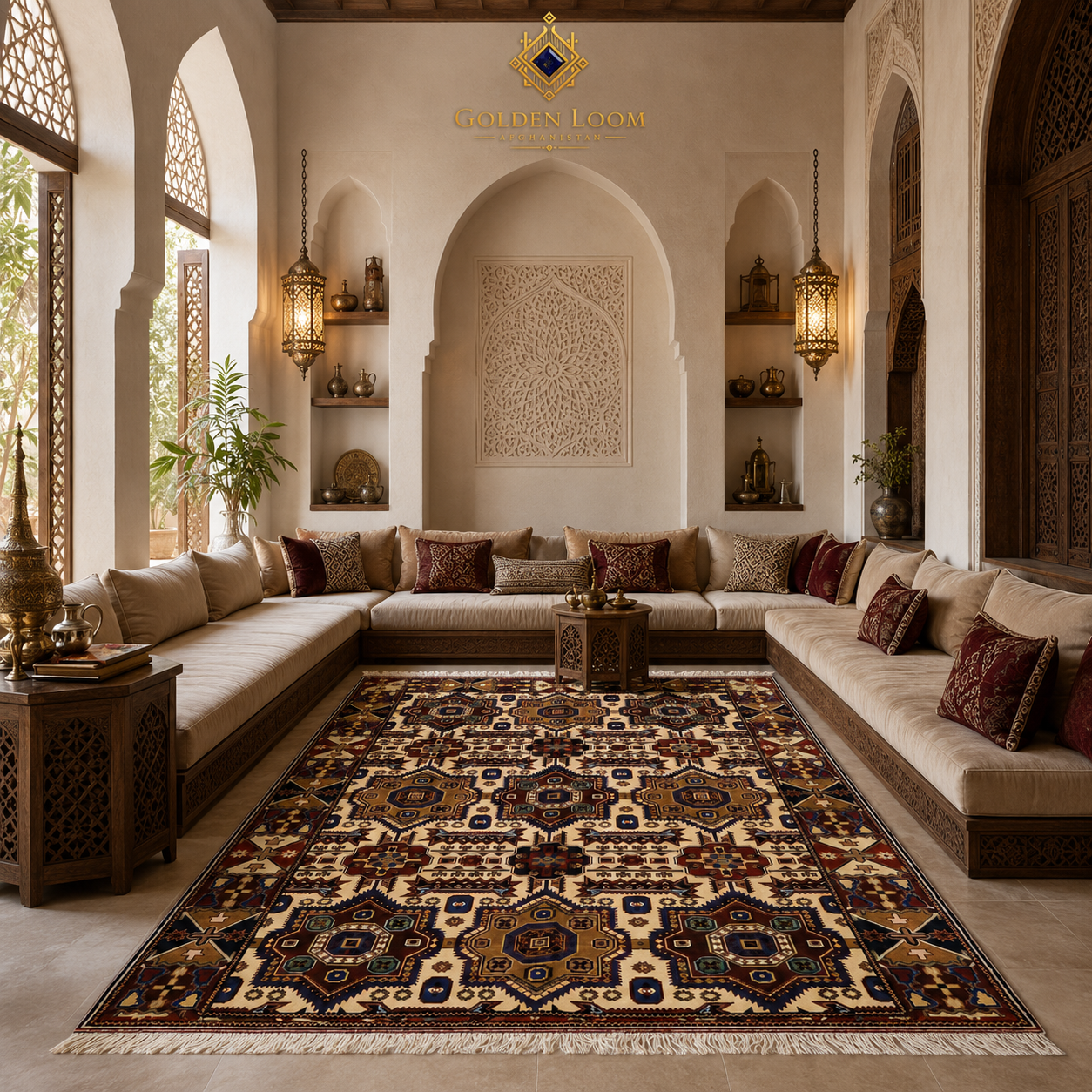Belzhiki Mamluk Afghan Carpet – Hand-Knotted | Jawzjan, Afghanistan