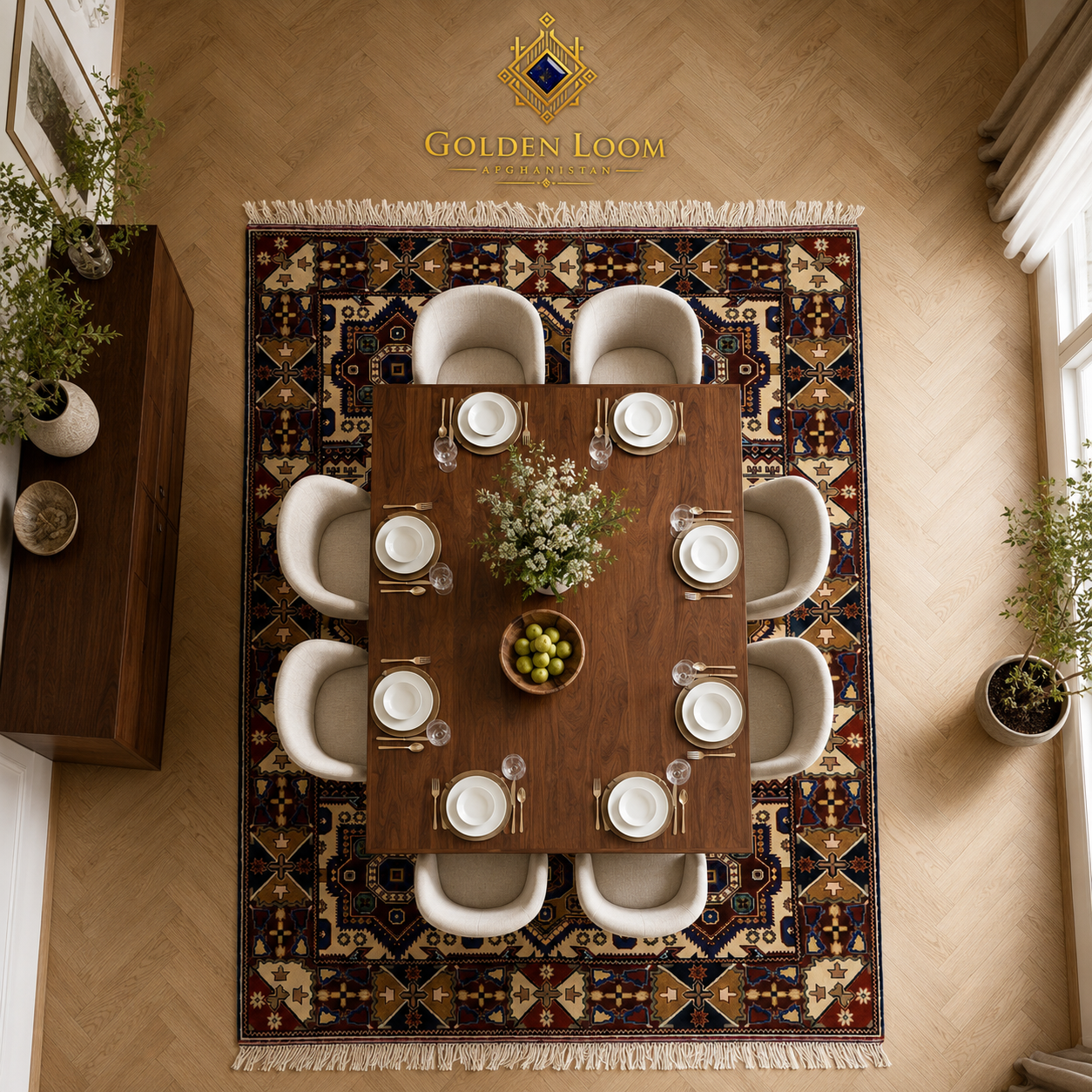 Belzhiki Mamluk Afghan Carpet – Hand-Knotted | Jawzjan, Afghanistan