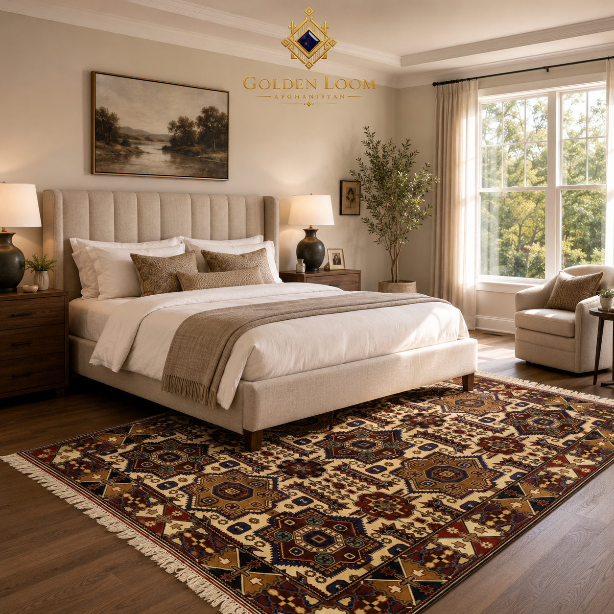 Belzhiki Mamluk Afghan Carpet – Hand-Knotted | Jawzjan, Afghanistan