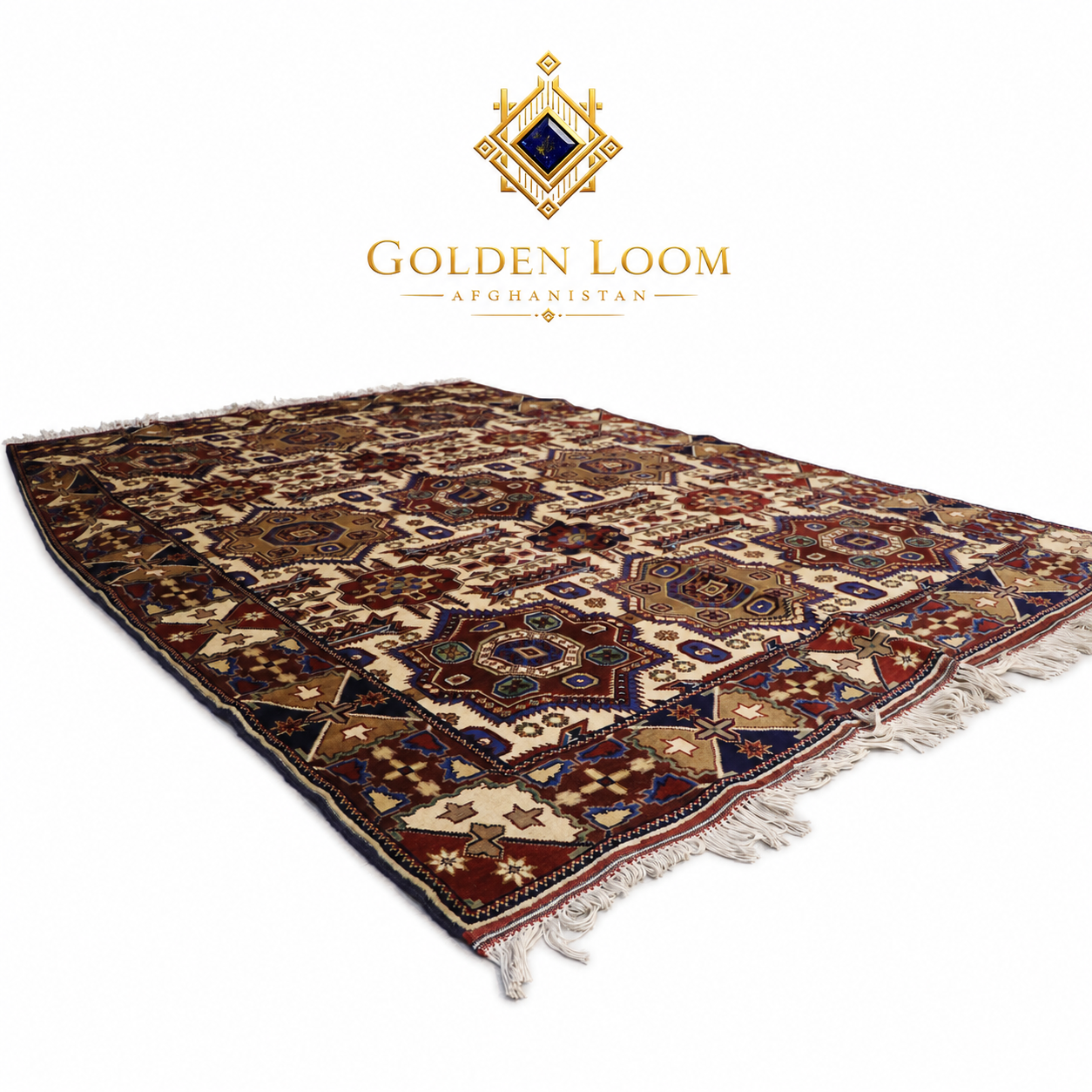 Belzhiki Mamluk Afghan Carpet – Hand-Knotted | Jawzjan, Afghanistan
