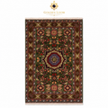 A traditional oriental-style rug with an intricate geometric and floral pattern, featuring a dark brown base with red, green, blue, and beige details. The rug Golden Loom Afghanistan