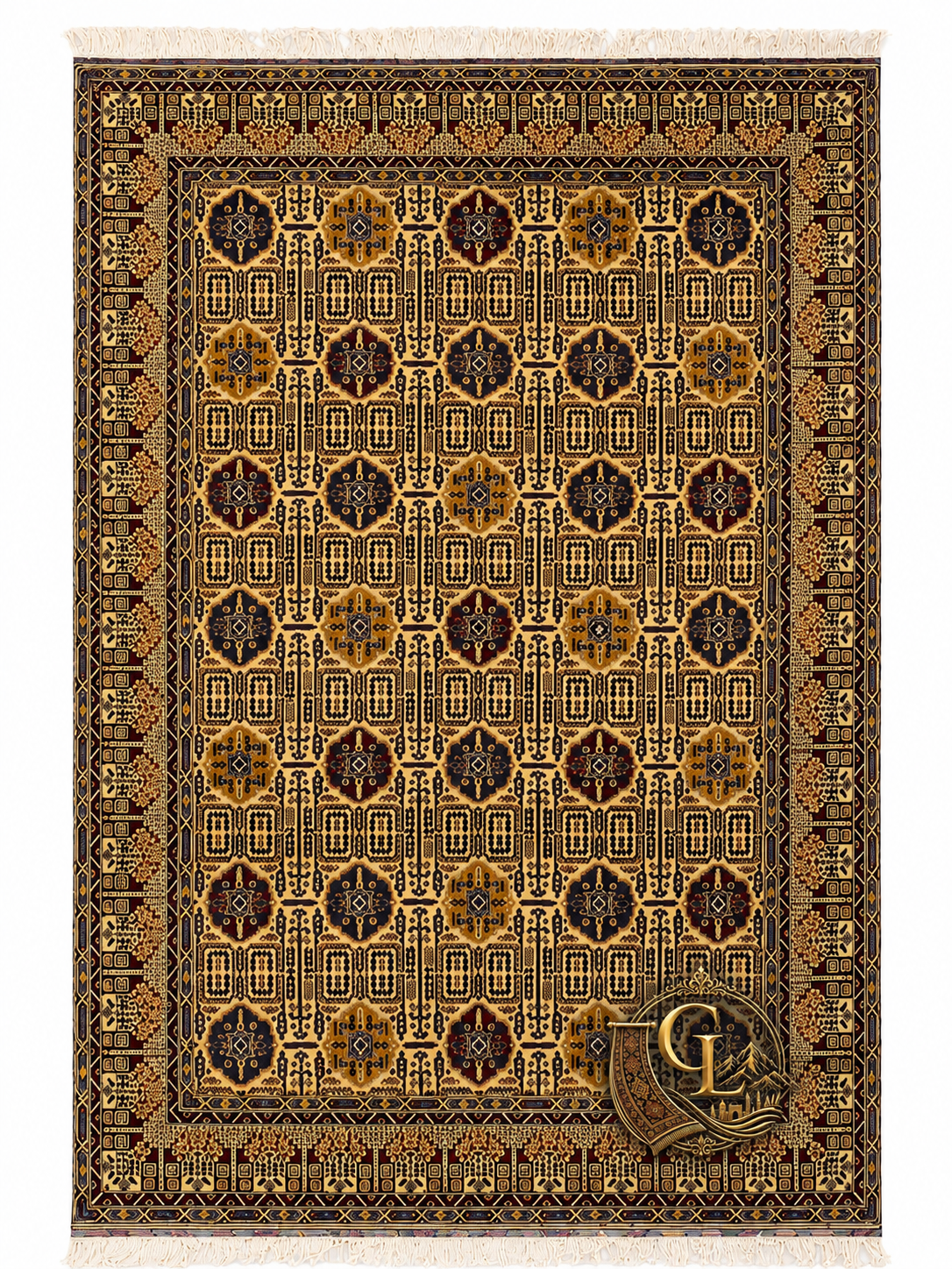 Belzhiki Gandumak Hand-Knotted Afghan Carpet | 250×350 cm