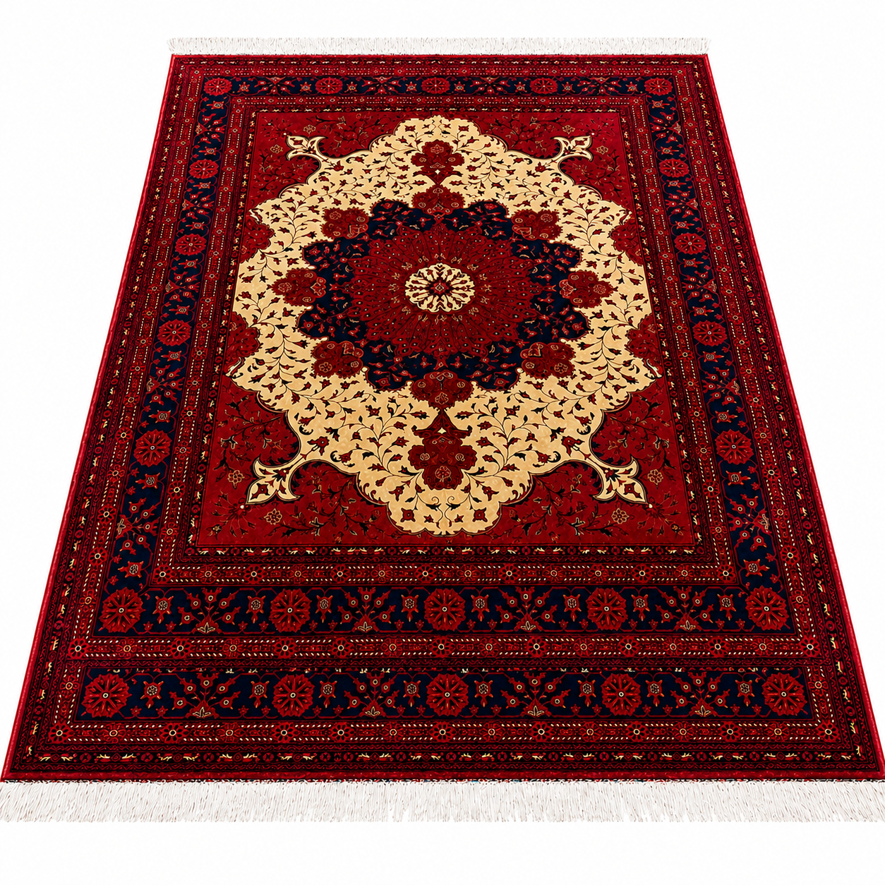 Authentic Afghan Handmade Silk Carpet – Belzhiki Design