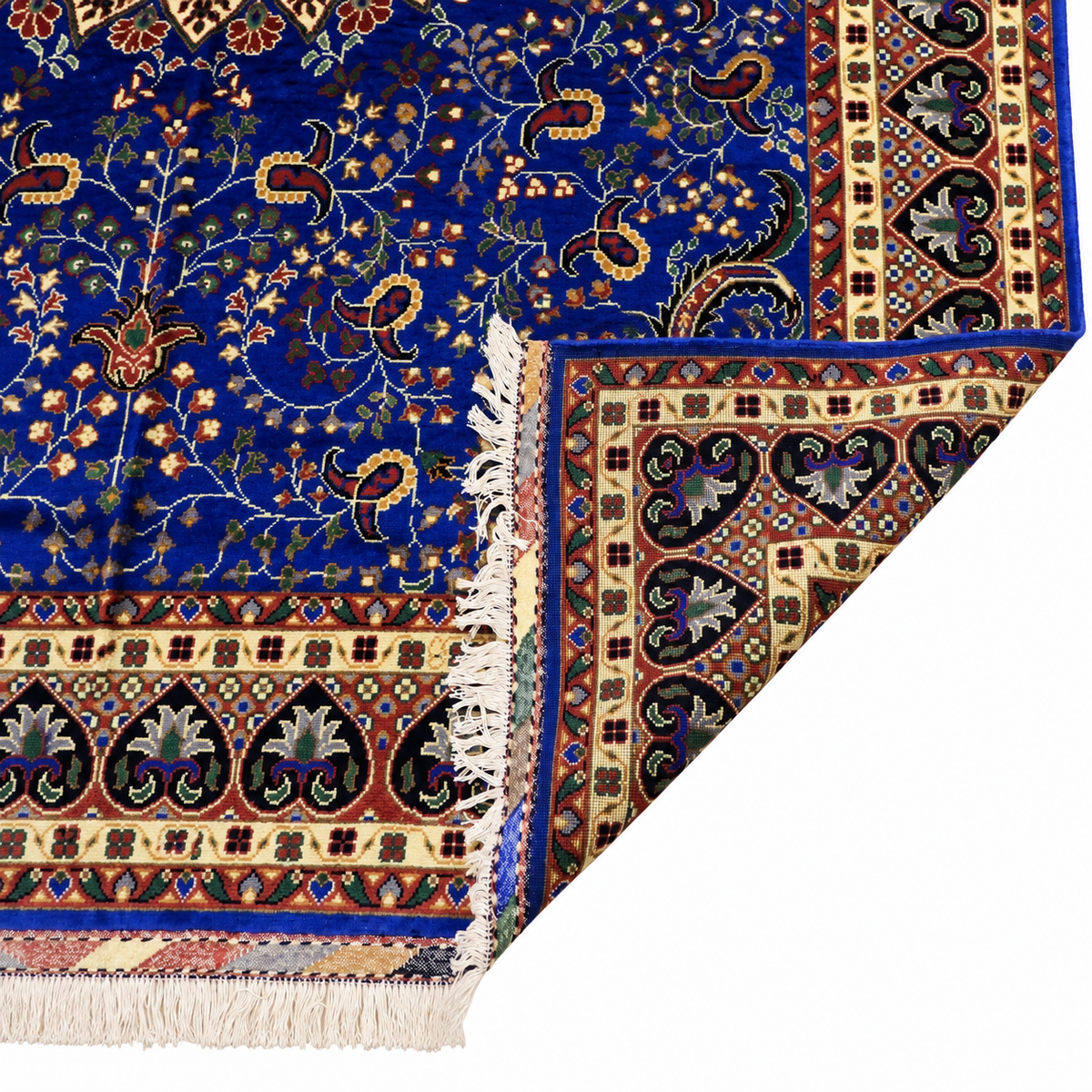 Carpet backside and fringe.