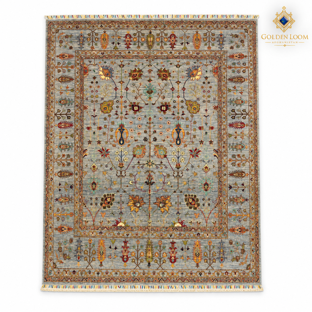 The Jawzjan Sultani Diamond Legacy | Hand-Knotted Chobi Afghan Wool Carpet