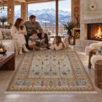 The Jawzjan Sultani Diamond Legacy | Hand-Knotted Chobi Afghan Wool Carpet