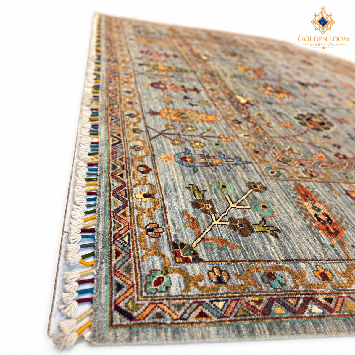 The Jawzjan Sultani Diamond Legacy | Hand-Knotted Chobi Afghan Wool Carpet