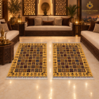 The Mazar-e-Sharif Golden Mirror Legacy | Hand-Knotted Afghan Wool Carpet