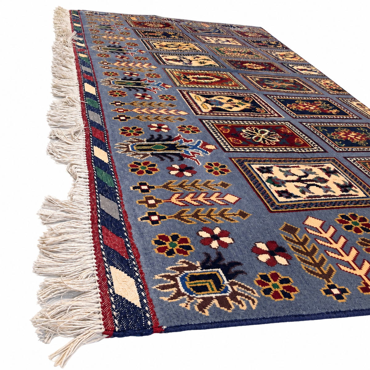 The Afghan Regional Mirror Legacy | Hand-Knotted Afghan Wool Carpet