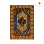 The Mazar-e-Sharif Kashan Lahori Legacy, a hand-knotted Afghan wool carpet shown in full.