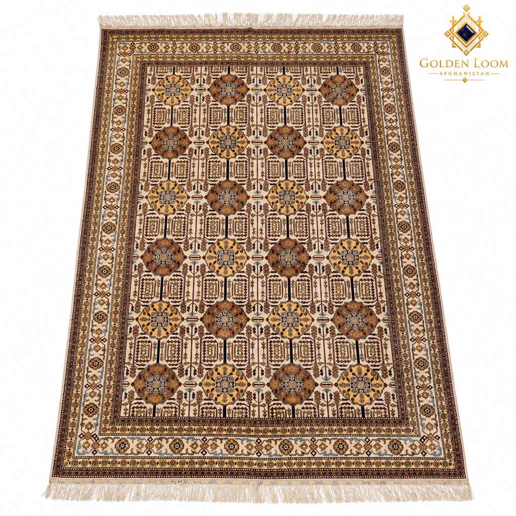 The Sheberghan Gandumak Legacy | Hand-Knotted Afghan Wool Carpet