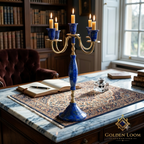 Royal Lapis Lazuli Five-Arm Candelabrum