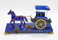 Majestic Lapis Lazuli Horse & Carriage Sculpture