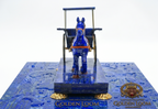 Majestic Lapis Lazuli Horse & Carriage Sculpture