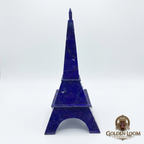 Royal Lapis Lazuli Eiffel Tower – handcrafted from genuine Badakhshan Lapis Lazuli, 28 cm, by Golden Loom Afghanistan