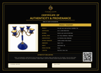 The Royal Five-Light Candelabra | Lapis Lazuli & Brass