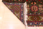 Back side folded showing hand-knotted construction