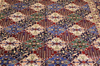 The Mazar-e-Sharif Aqcha Legacy highlighting its hand-knotted pattern, natural wool and artisan craftsmanship.