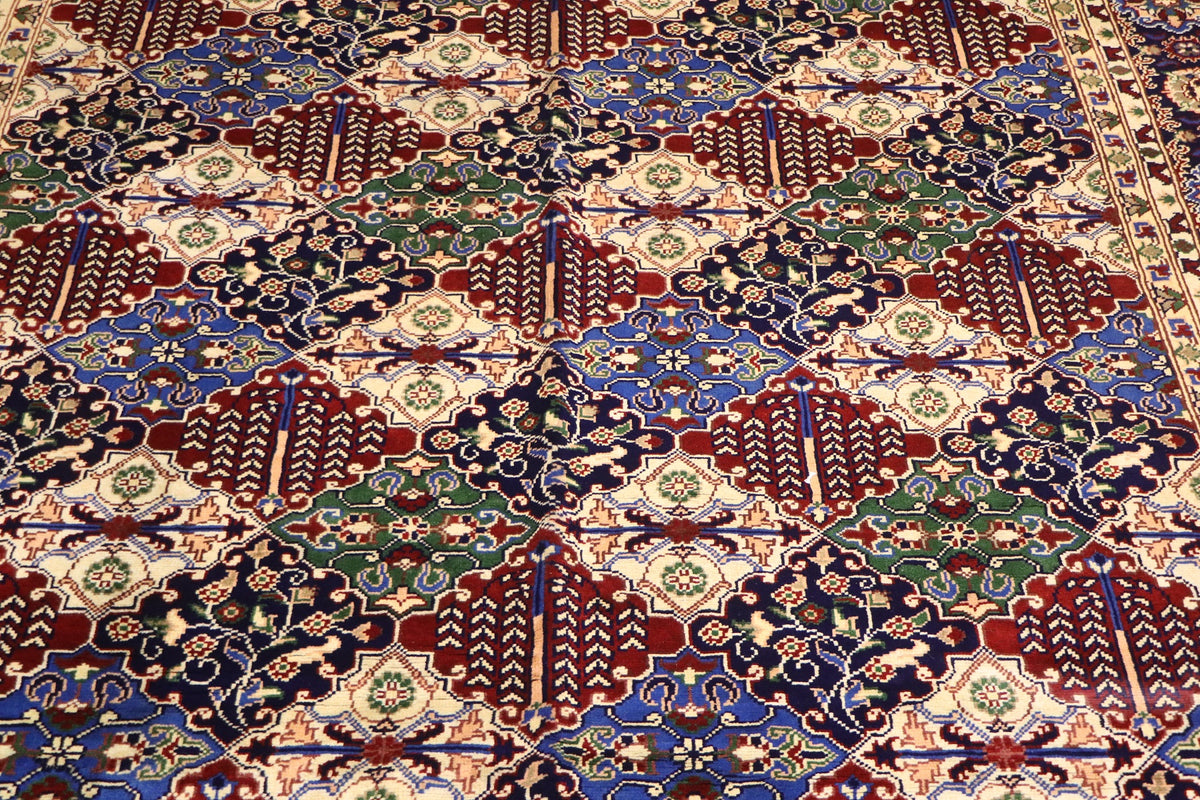 The Mazar-e-Sharif Aqcha Legacy highlighting its hand-knotted pattern, natural wool and artisan craftsmanship.