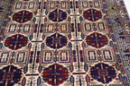 The Mazar-e-Sharif Wheat Legacy highlighting its hand-knotted pattern, natural wool and artisan craftsmanship.