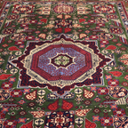The Mazar-e-Sharif Mamluk Legacy Pair highlighting its hand-knotted pattern, natural wool and artisan craftsmanship.