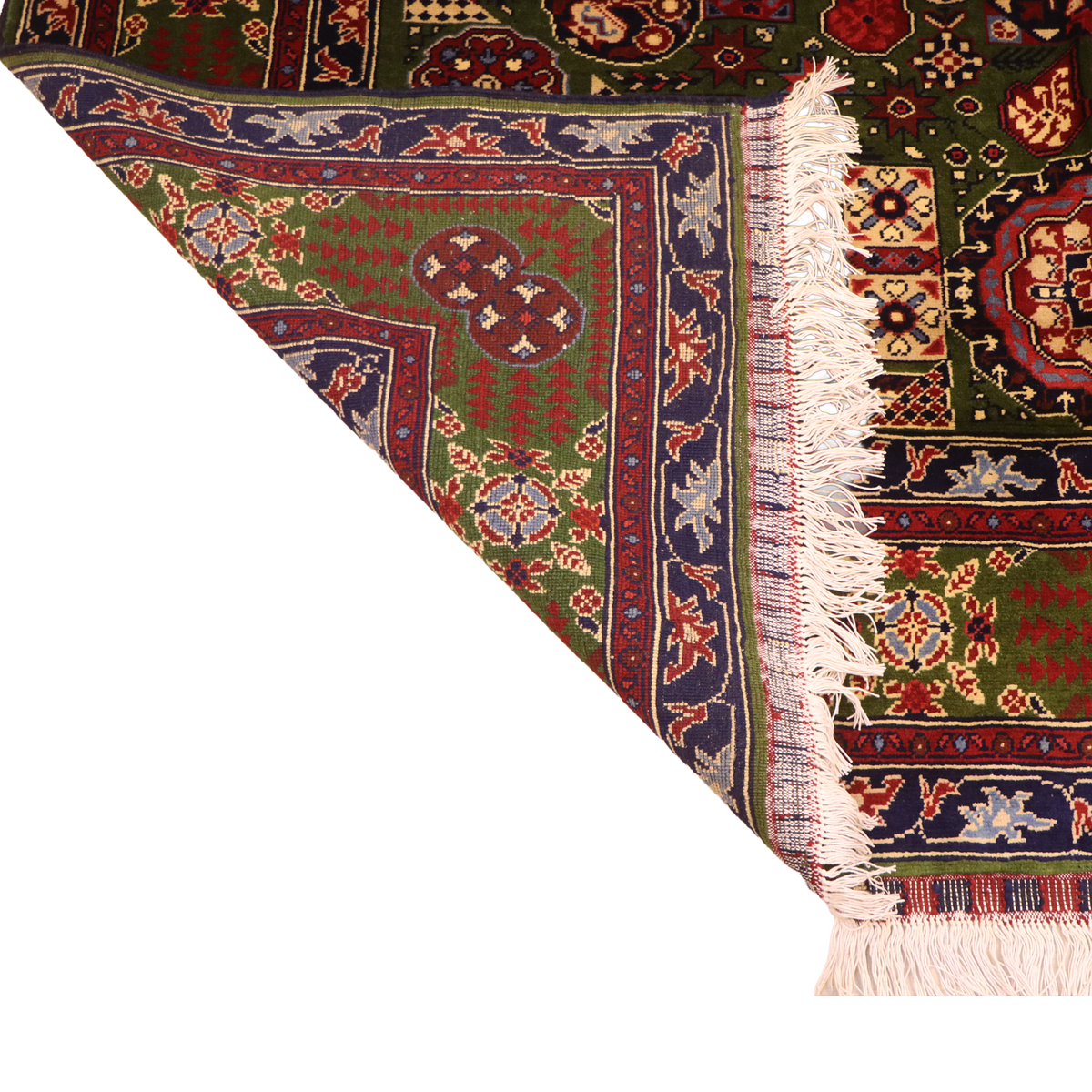The Mazar-e-Sharif Mamluk Legacy Pair highlighting its hand-knotted pattern, natural wool and artisan craftsmanship.