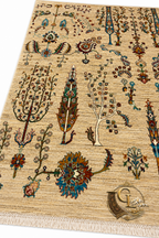 Chobi Tree of Life — Hand-Knotted Afghan Carpet | 240×301 cm