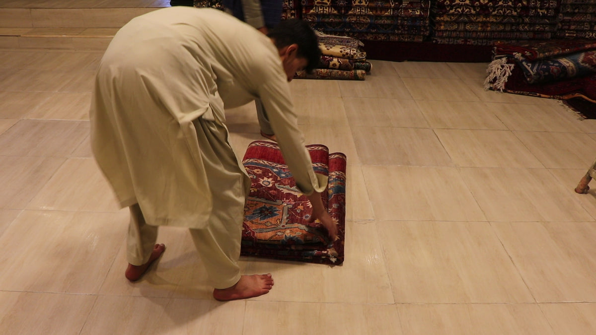 The Mazar-e-Sharif Kashan Pattern Legacy | Hand-Knotted Afghan Wool Carpet