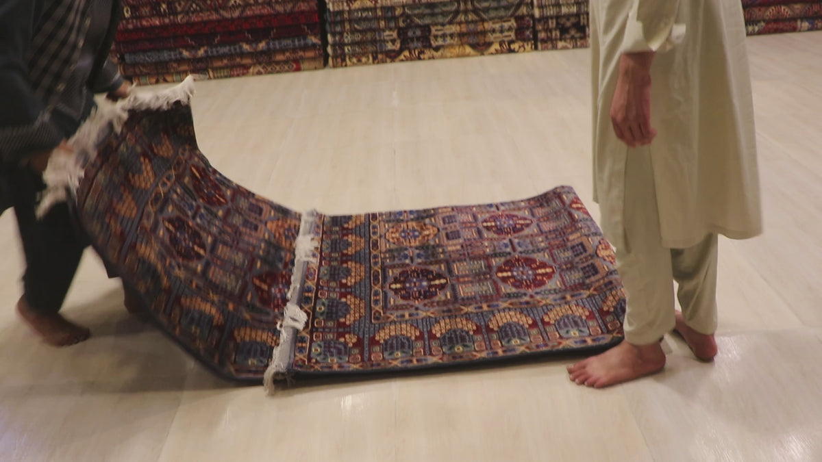 The Mazar-e-Sharif Gandum Legacy | Hand-Knotted Afghan Wool Carpet