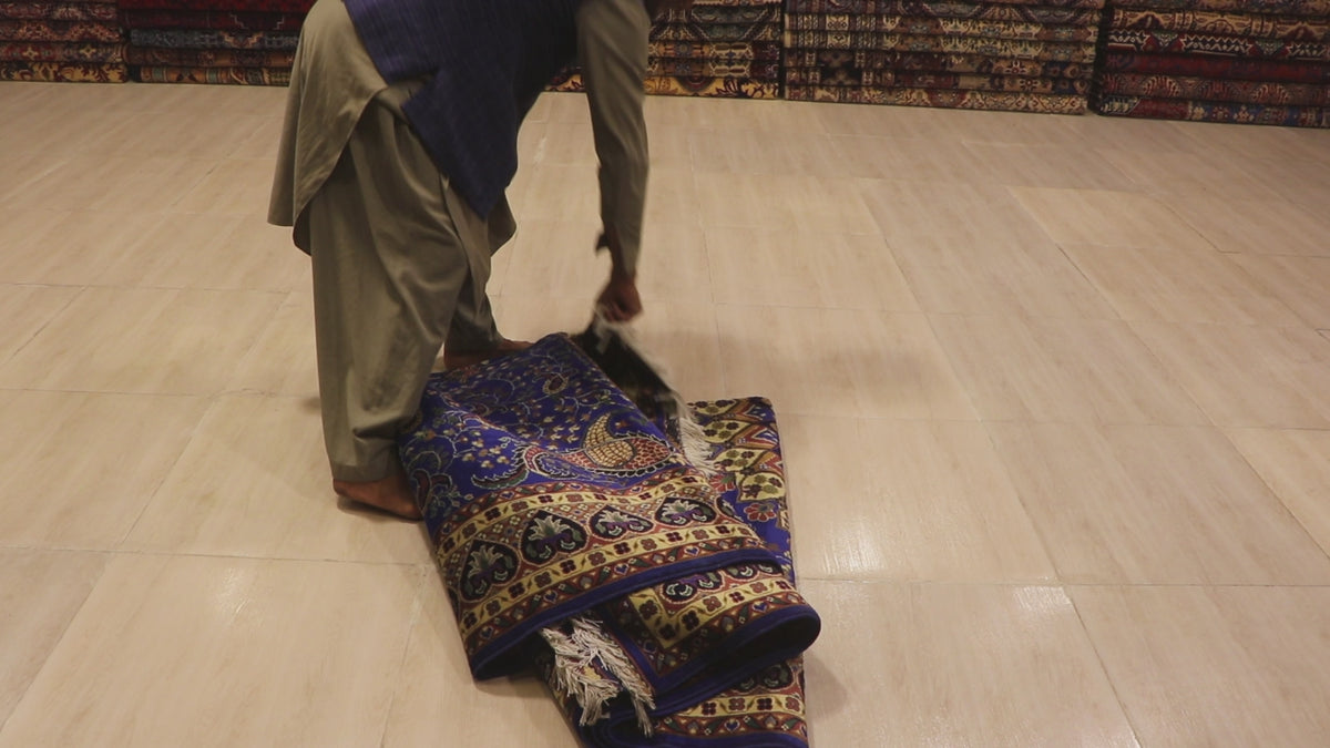 The Mazar-e-Sharif Peacock Legacy | Hand-Knotted Afghan Wool Carpet