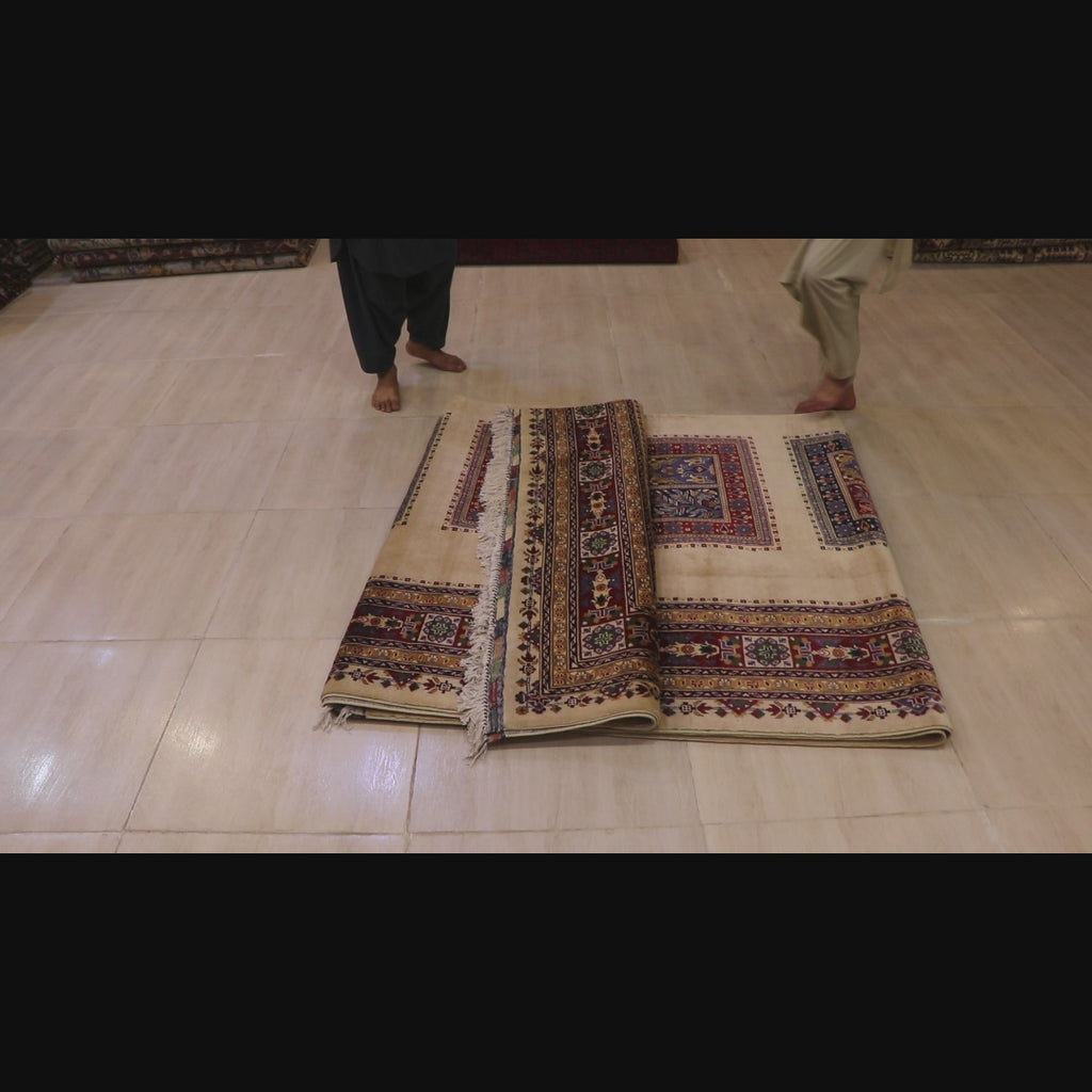 Regional Carpet — Pillow Pattern | Hand-Knotted Afghan Wool