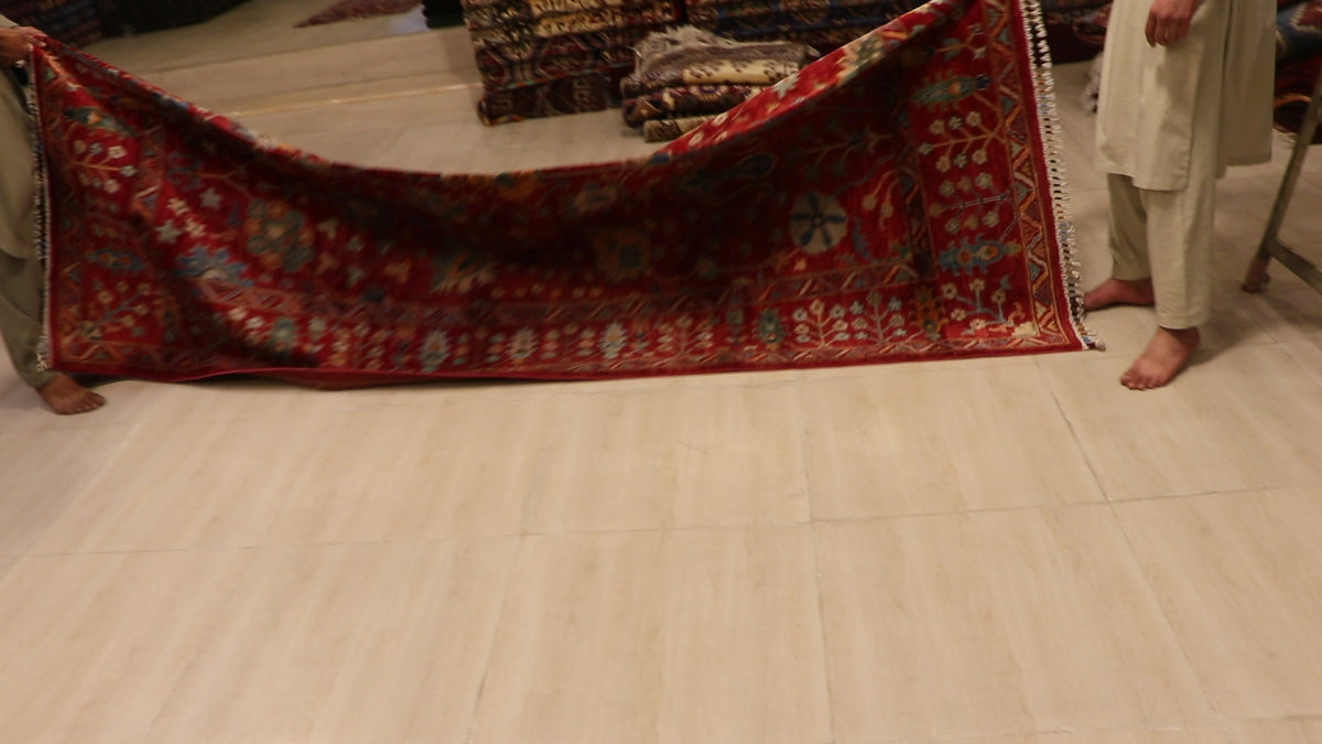 The Mazar-e-Sharif Kashan Garden Legacy | Hand-Knotted Afghan Wool Carpet