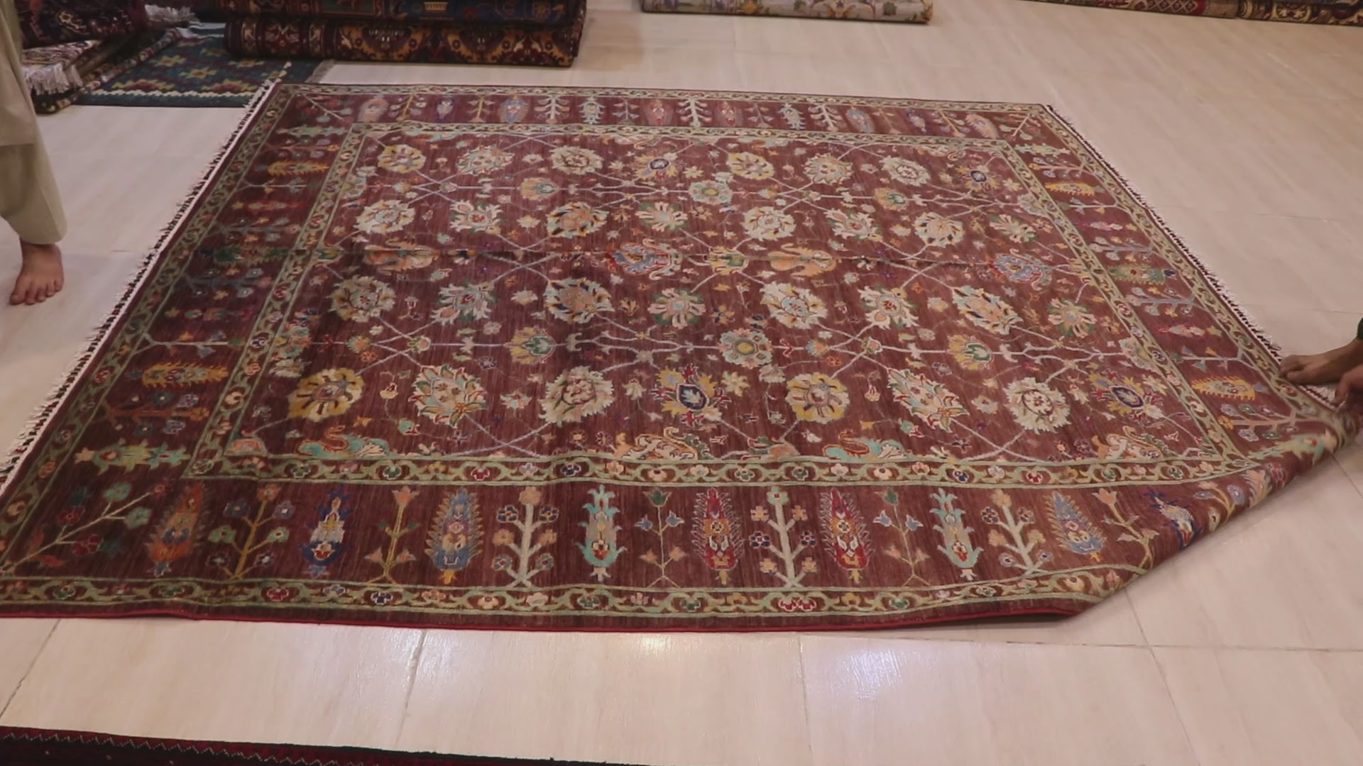 Chobi Sultani (Gul) Afghan Carpet – 7.6 m² | Handwoven in Jawzjan & Mazar-e-Sharif