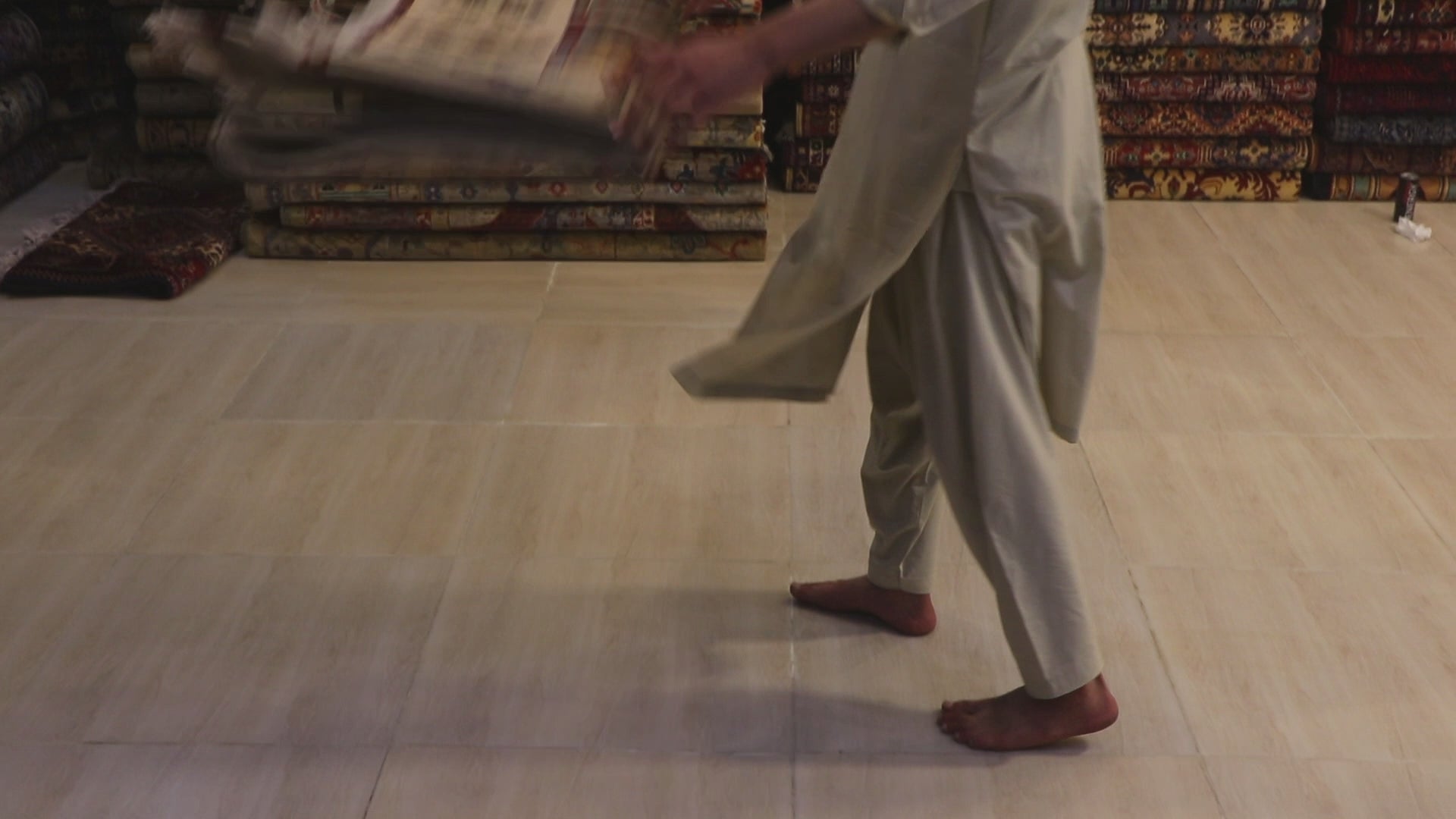 Regional Mirror Design Afghan Carpet — 100% Natural Wool