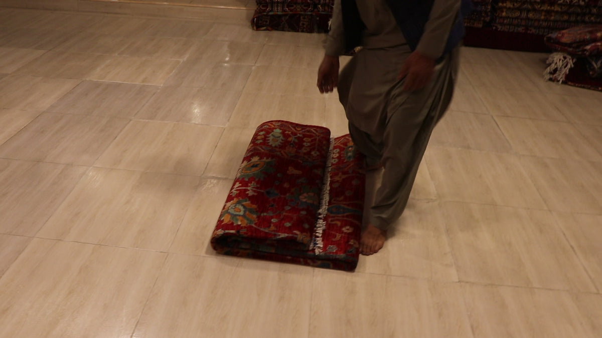 The Mazar-e-Sharif Kashan Garden Legacy | Hand-Knotted Afghan Wool Carpet