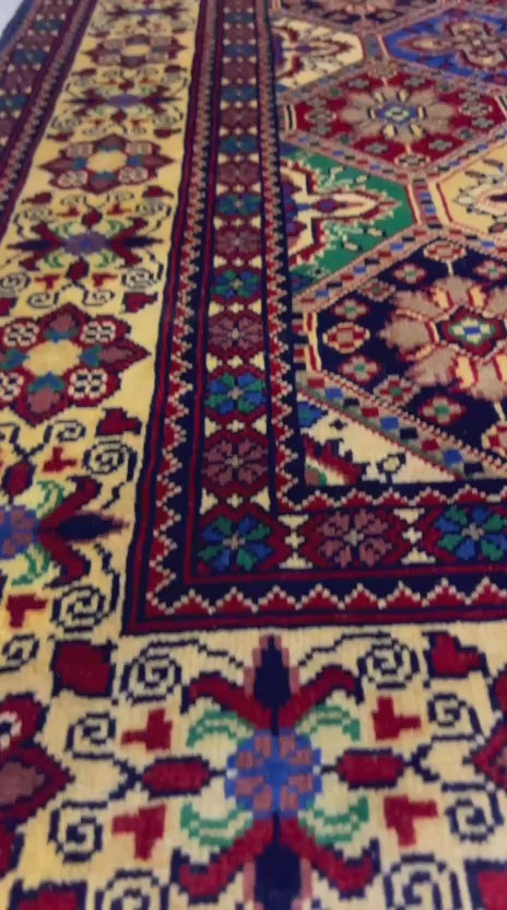 Belzhiki – Hand-Knotted Afghan Tile Design Carpet