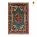 The Mazar-e-Sharif Kashan Legacy, a hand-knotted Afghan wool carpet shown in full.